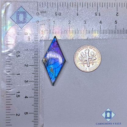 Cabujones de fantasía de labradorita azul