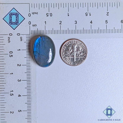 Natural Blue Labradorite Gemstone  Oval Cabochons 21*15*7mm from Madagascar available for sale