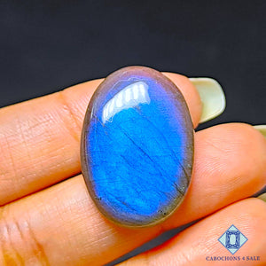 Natural Blue Labradorite Gemstone  Oval Cabochons 27*20*6mm from Madagascar available for sale