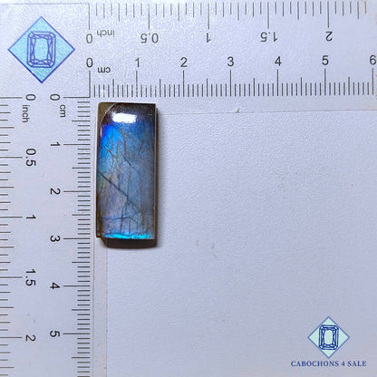Natural Blue Labradorite Gemstone  Rectangle Cabochons 28*12*6mm from Madagascar available for sale