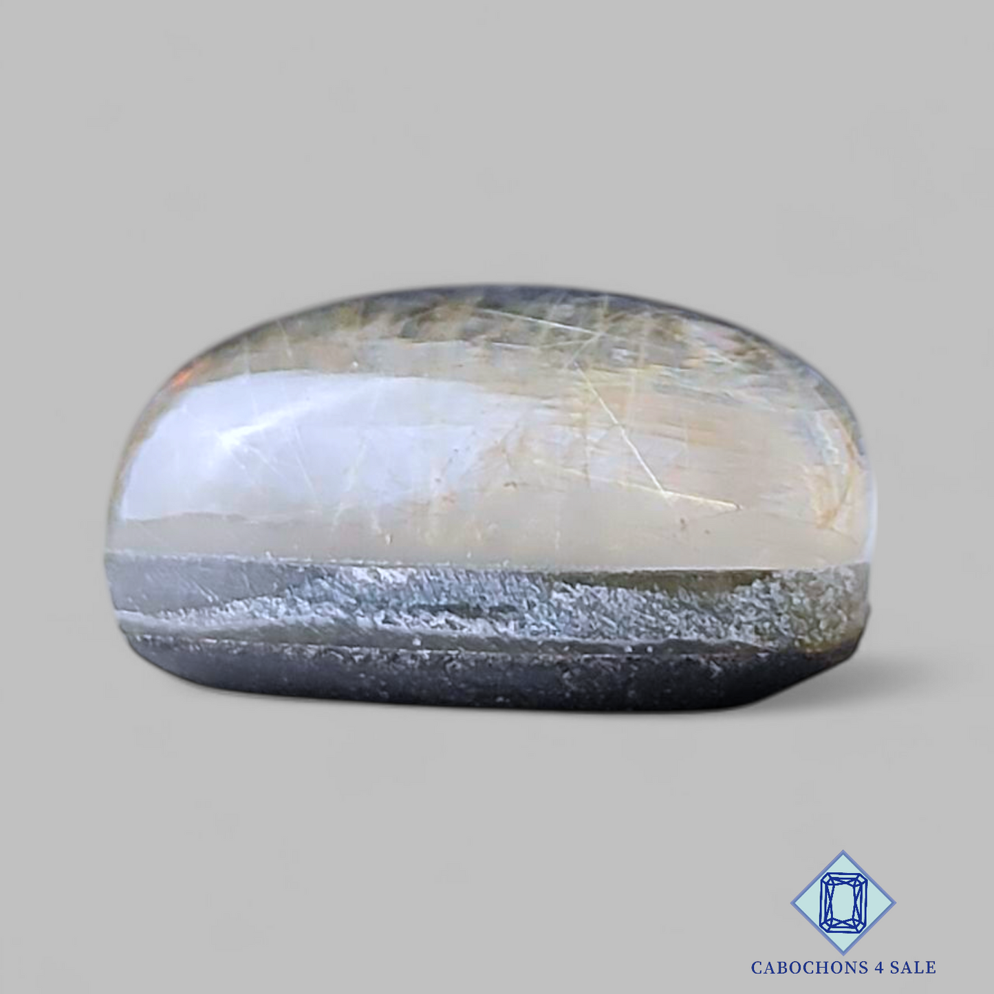 Blue Labradorite + Rutile Quartz Doublets