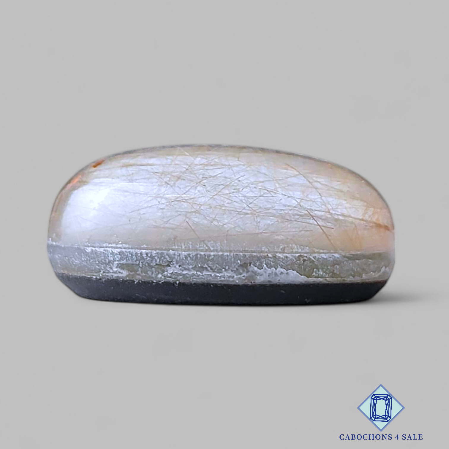 Blue Labradorite + Rutile Quartz Doublets