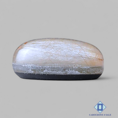 Blue Labradorite + Rutile Quartz Doublets