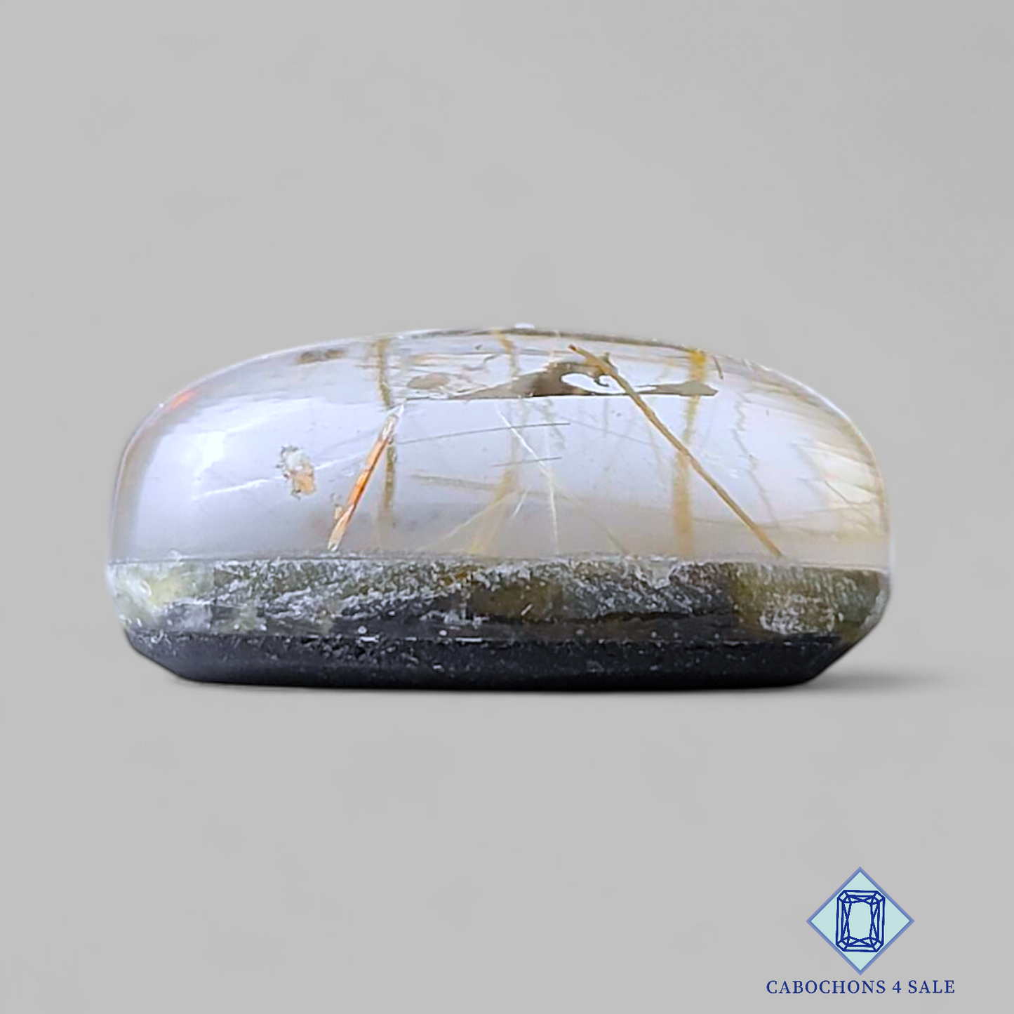 Blue Labradorite + Rutile Quartz Doublets