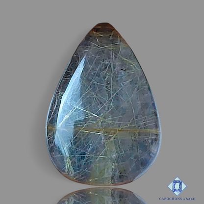 Blue Labradorite + Rutile Quartz Doublets