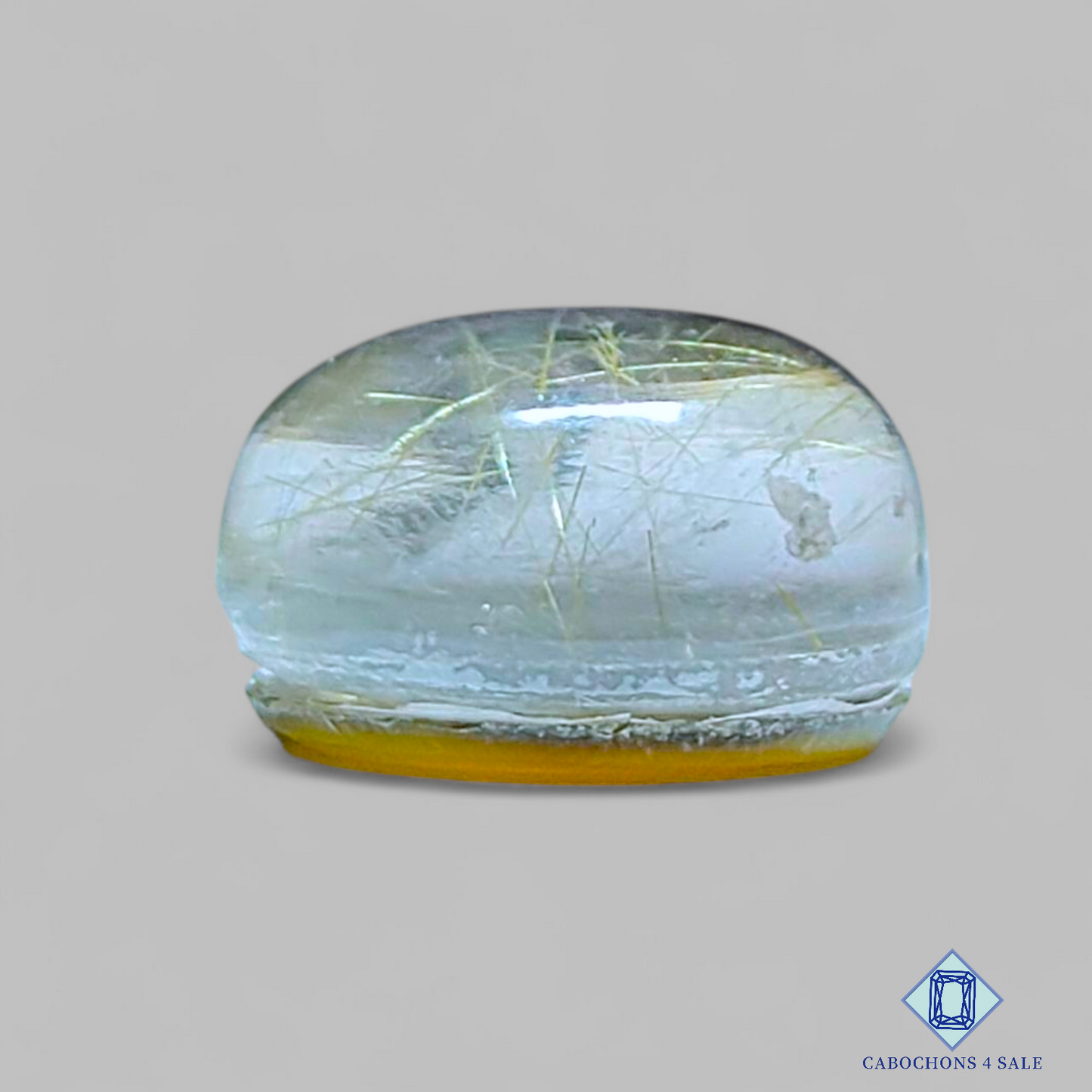 Blue Labradorite + Rutile Quartz Doublets