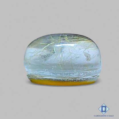 Blue Labradorite + Rutile Quartz Doublets