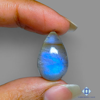 Blue Labradorite + Rutile Quartz Doublets