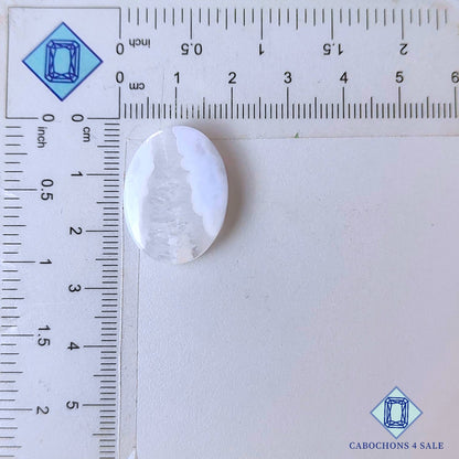 Natural Blue Lace Agate Gemstone  Oval Cabochons 24*18*5mm from Namibia available for sale