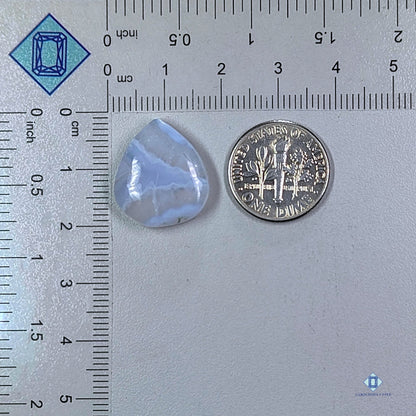 Blue Lace Agate Pear Cabochons