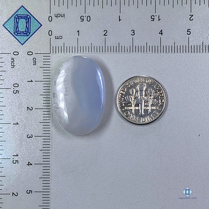 Blue Lace Agate Oval Cabochons