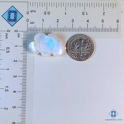 Natural Blue Moonstone Gemstone  Fancy Carvings 23*15*7mm from Sri Lanka available for sale
