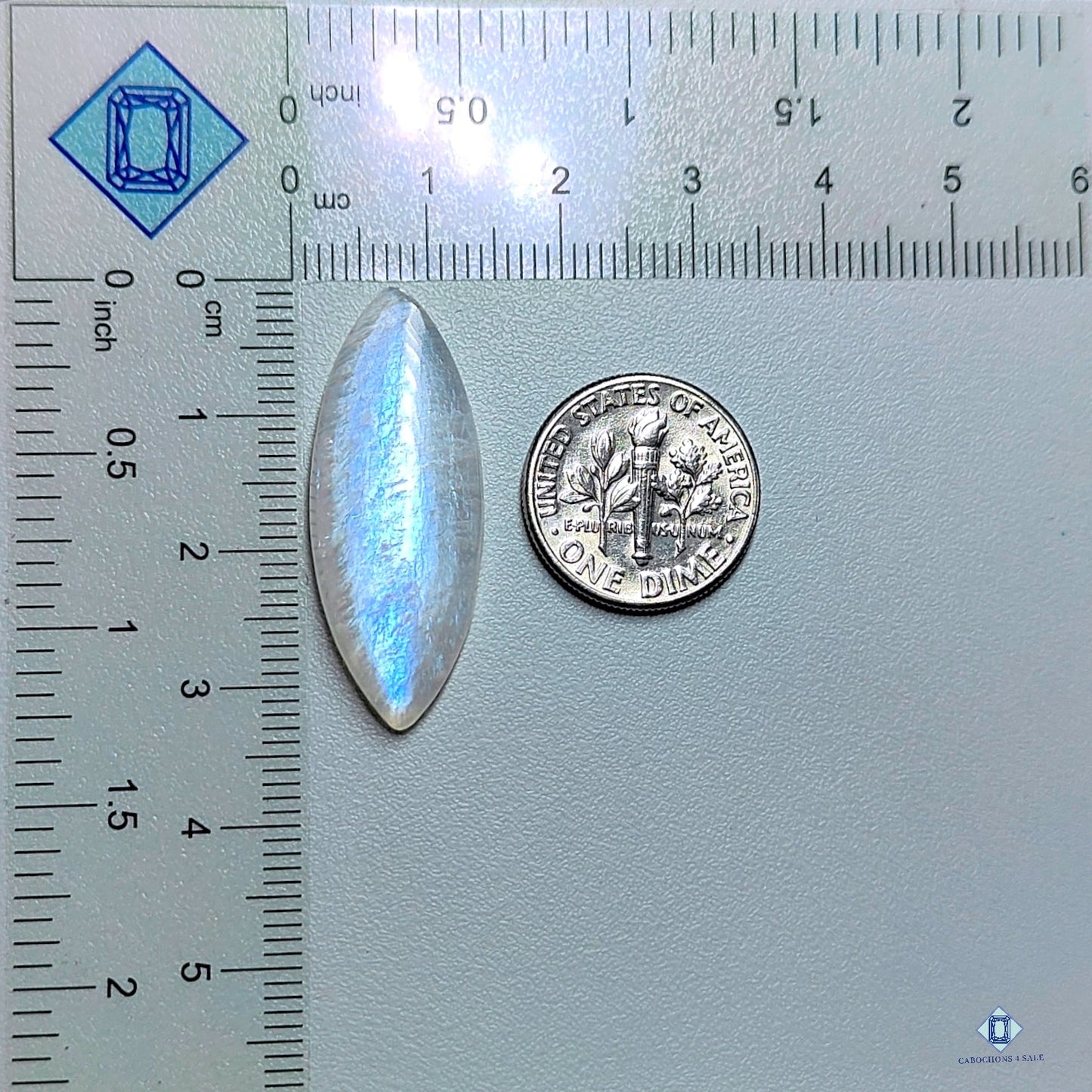 Blue Moonstone Marquise Cabochons