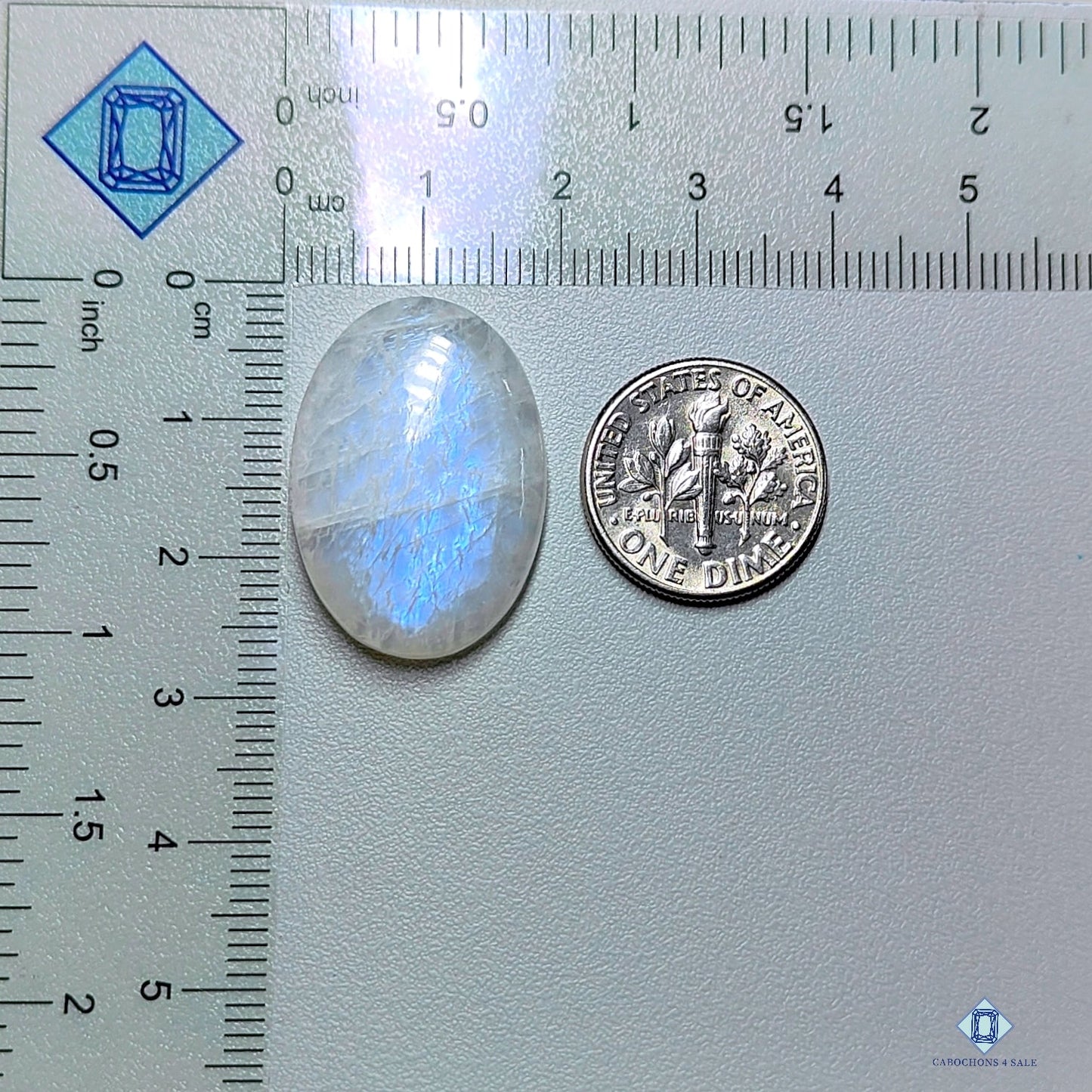 Blue Moonstone Oval Cabochons