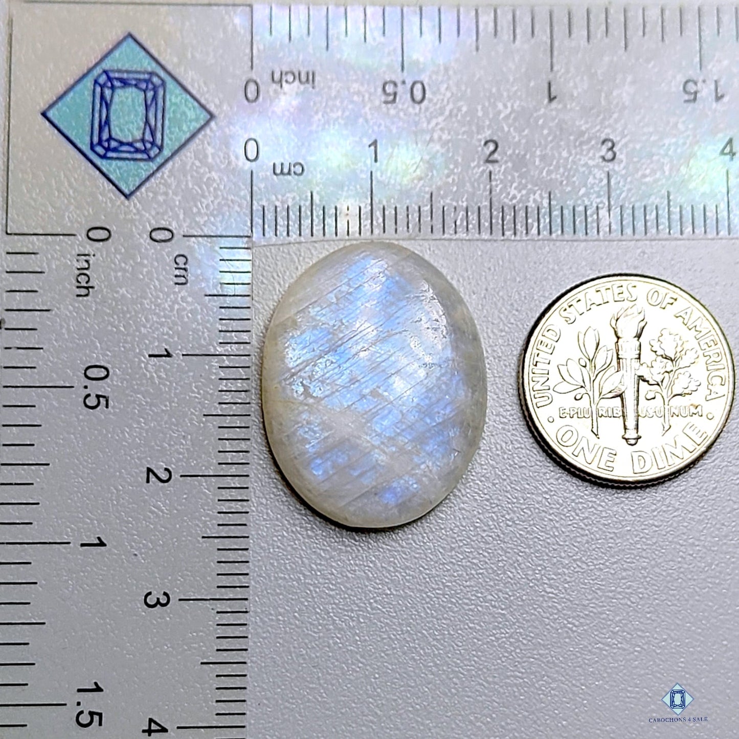 Blue Moonstone Oval Cabochons