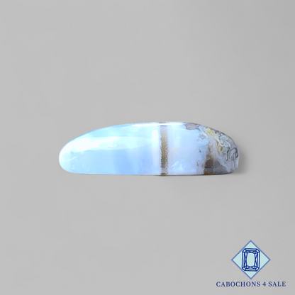 Blue Moss Agate Pear Cabochons