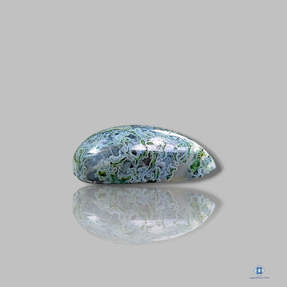 Blue Moss Agate Pear Cabochons