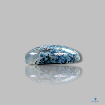 Blue Moss Agate Oval Cabochons