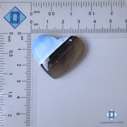 Natural Blue Opal Gemstone  Heart Carvings 26*33*7mm from Australia available for sale