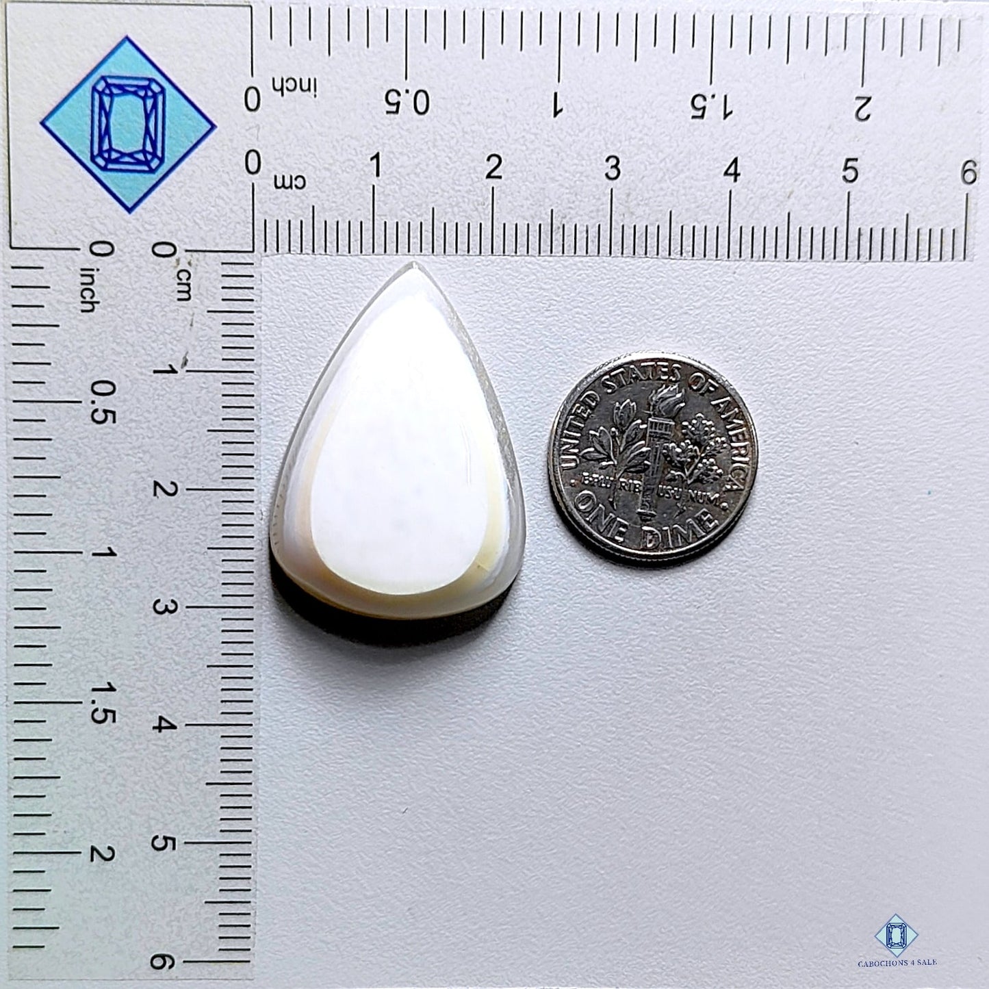 Blue Opal Pear Cabochons