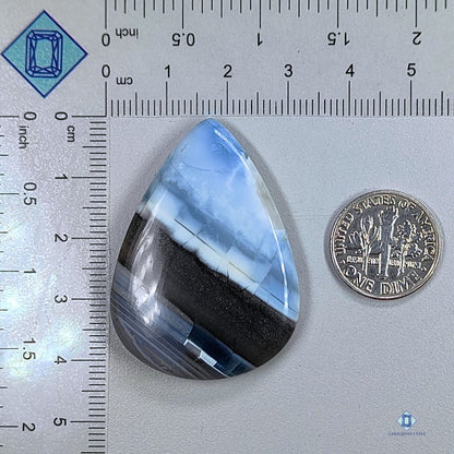 Blue Opal Pear Cabochons