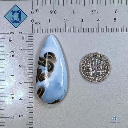 Blue Opal Pear Cabochons