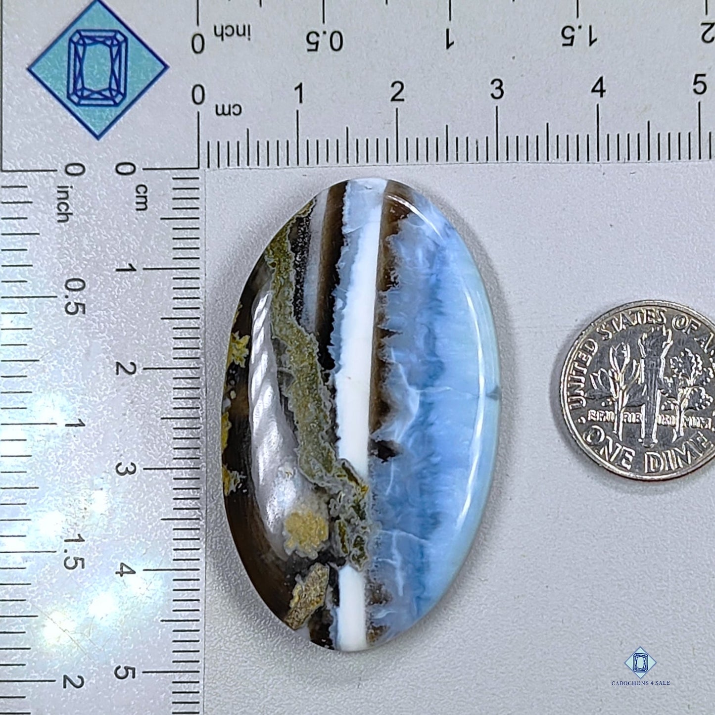 Blue Opal Oval Cabochons