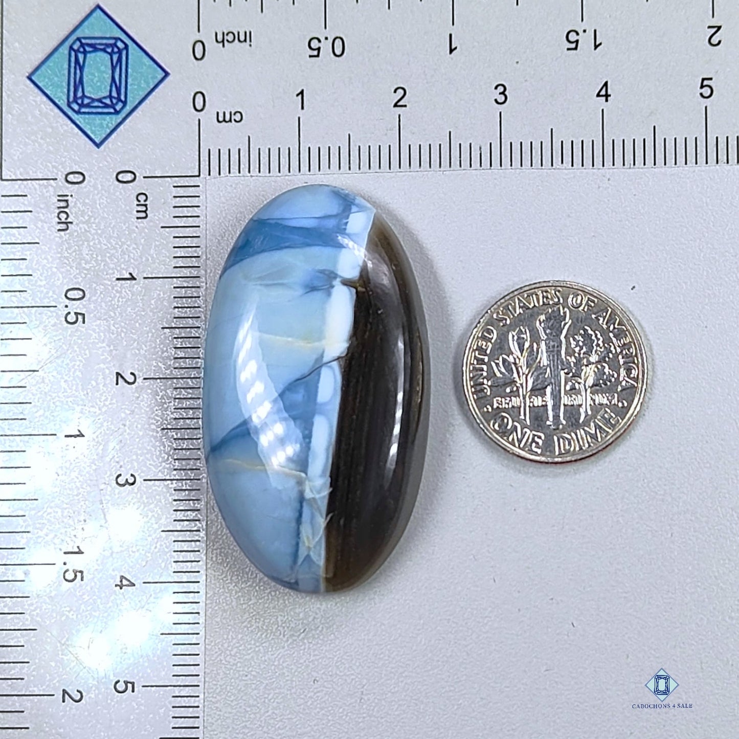 Blue Opal Oval Cabochons