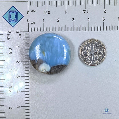 Blue Opal Round Cabochons