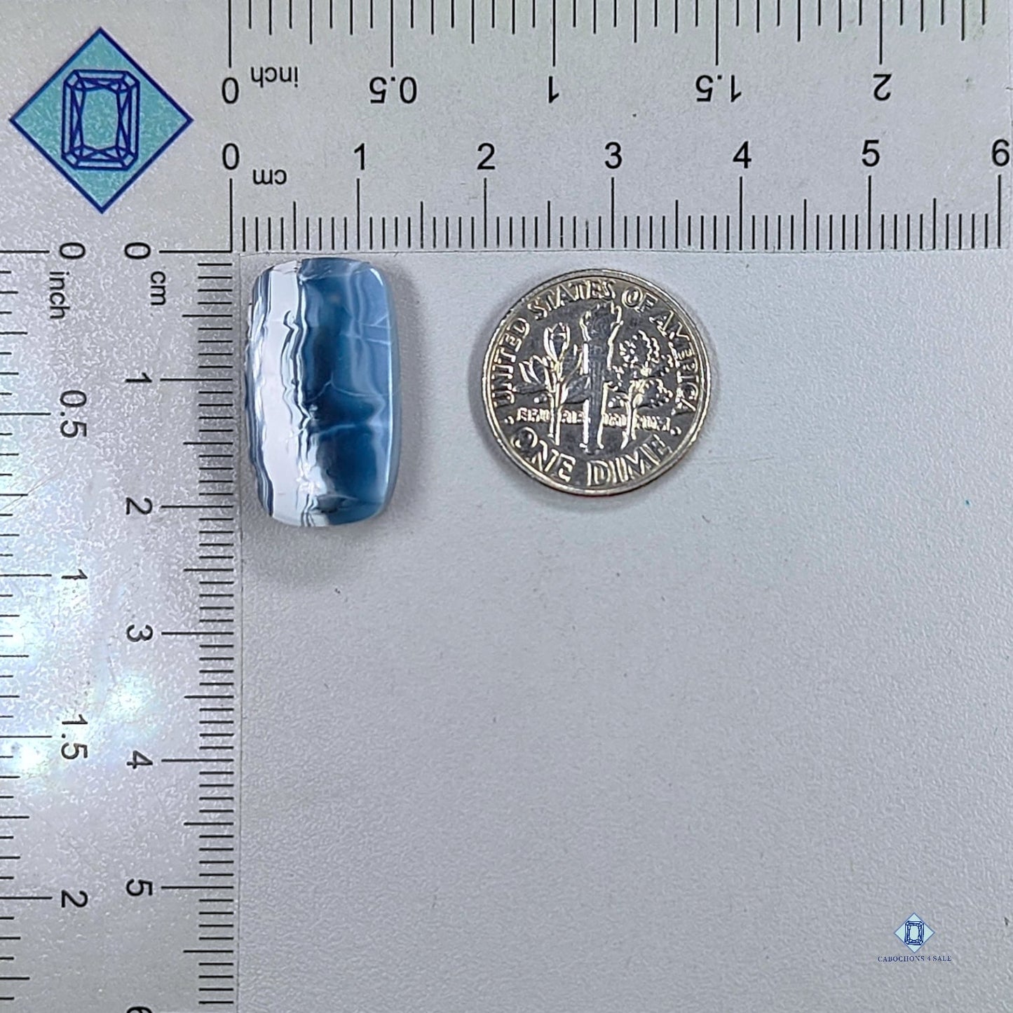 Blue Opal Rectangle Cabochons