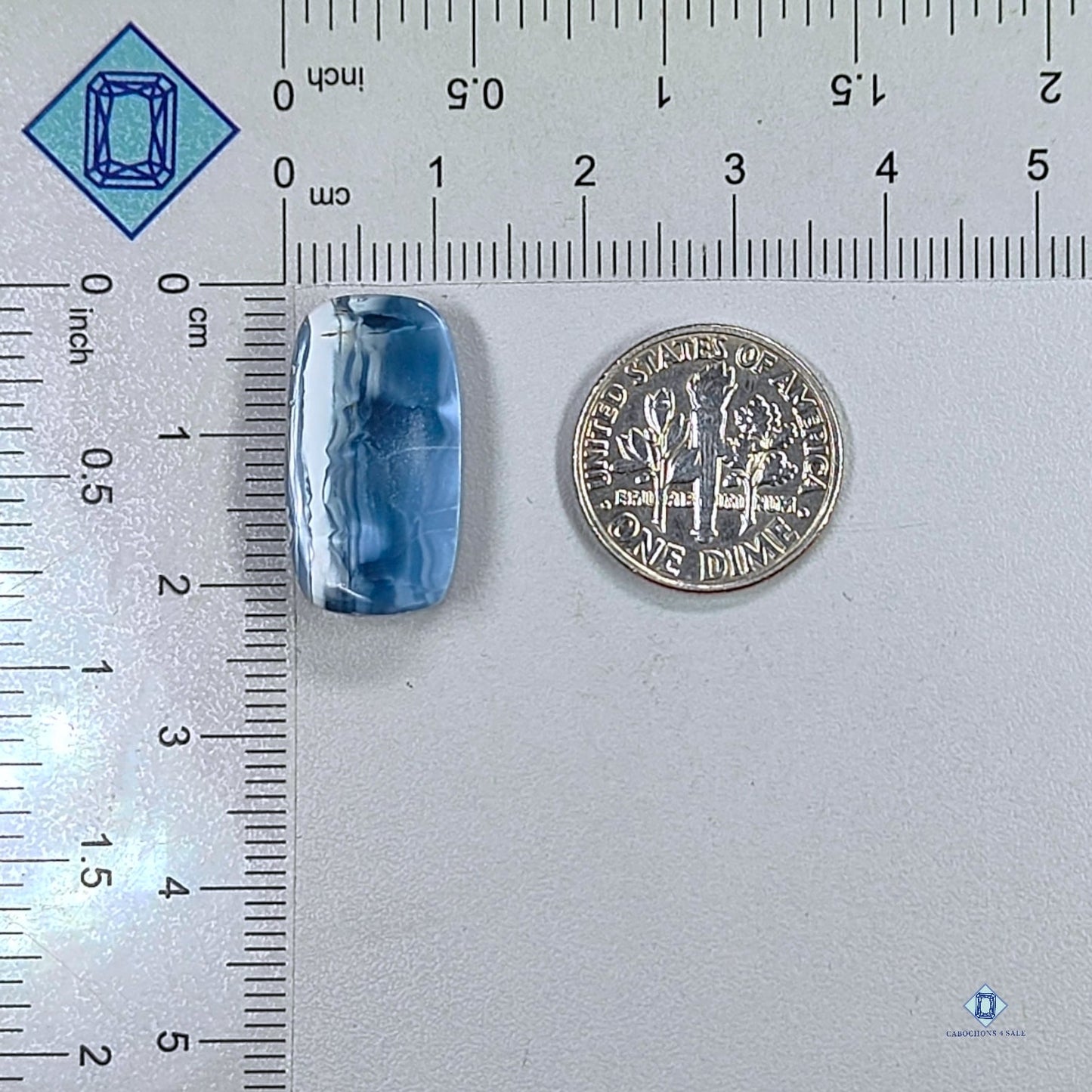 Blue Opal Rectangle Cabochons