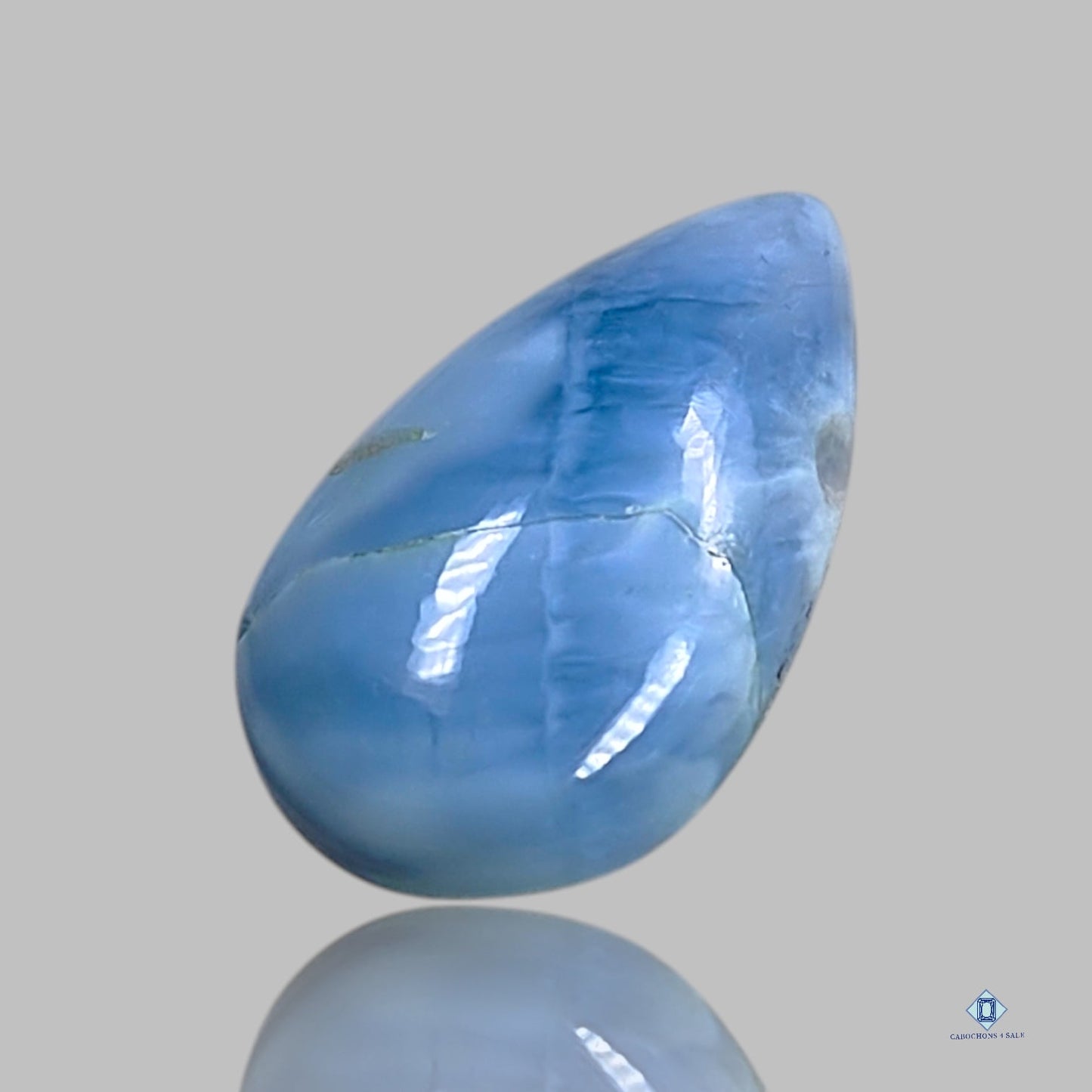 Blue Opal Pear Cabochons