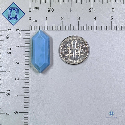 Blue Opal Hexagon All Cuts