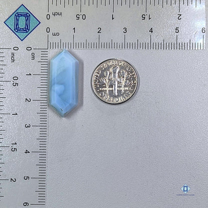 Blue Opal Hexagon All Cuts