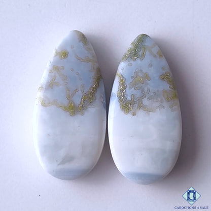 Blue Opal With Moss Agate