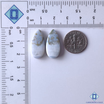 Blue Opal With Moss Agate