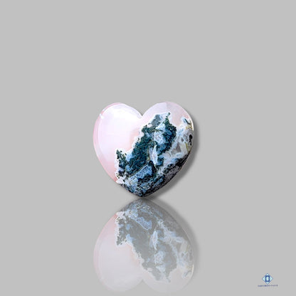 Blue Opal with Moss Agate