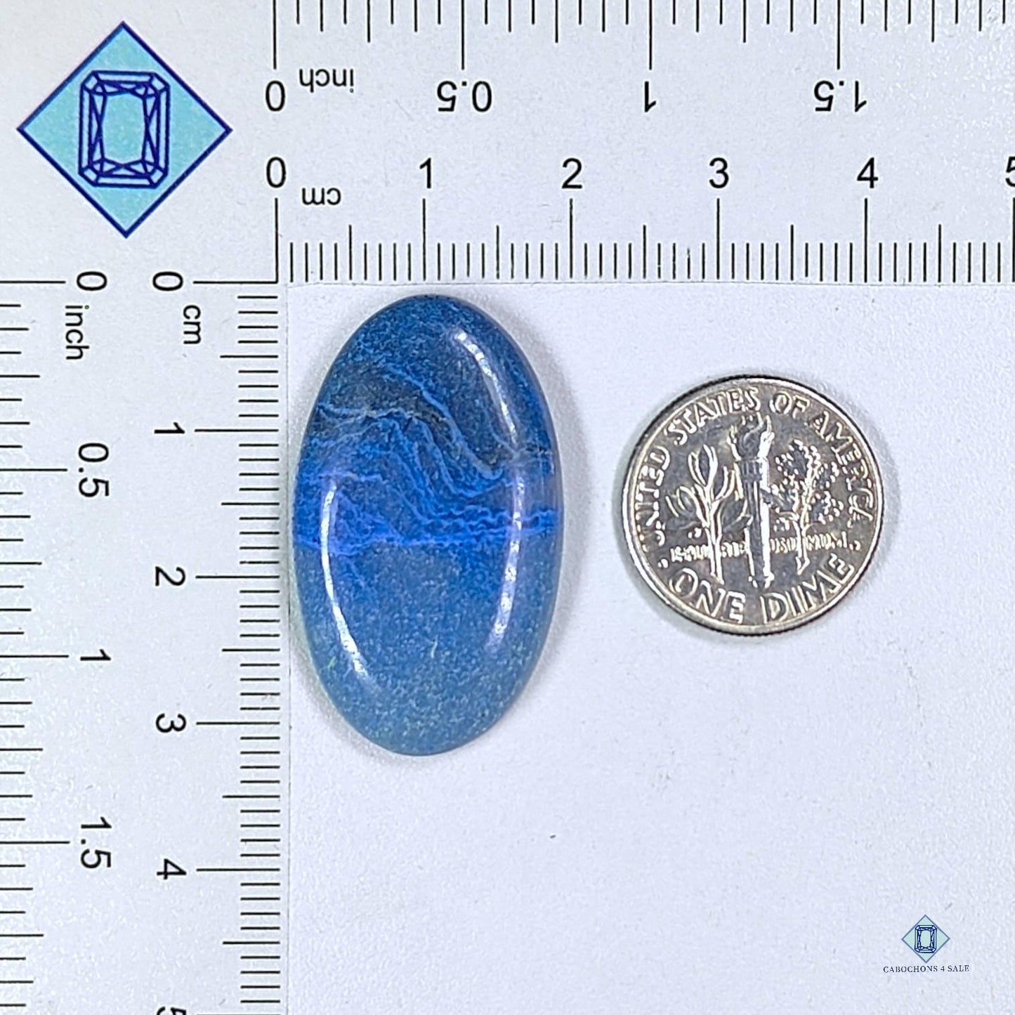 Blue Quartz Oval Cabochons