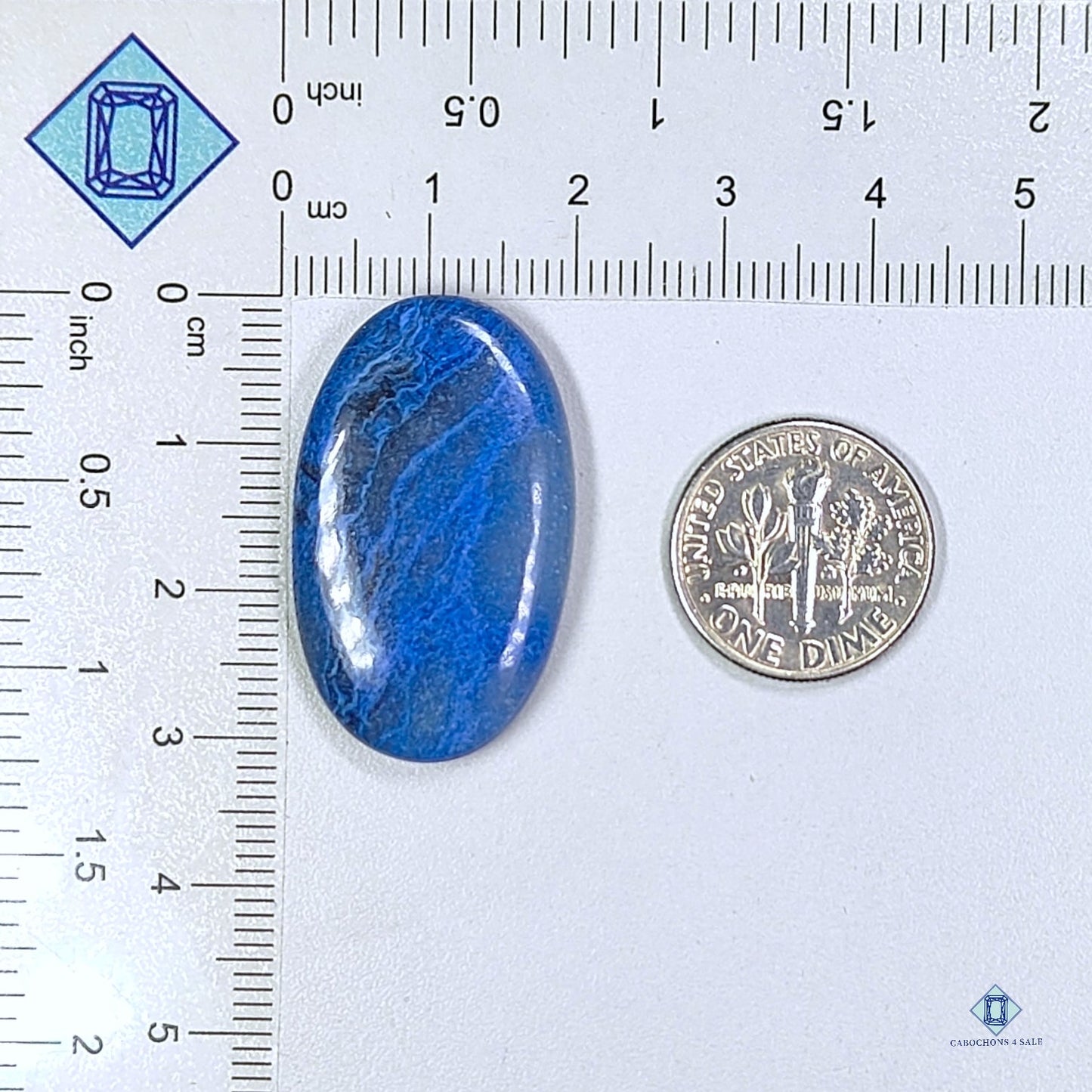 Blue Quartz Oval Cabochons