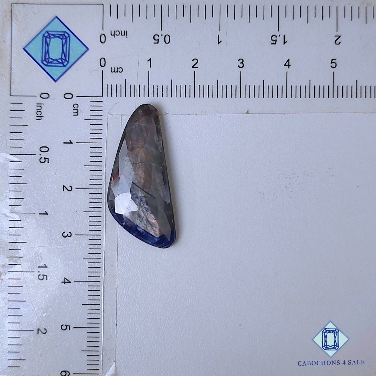 Natural Blue Sapphire Gemstone  Fancy Rose Cut 31*13*4mm from Myanmar available for sale