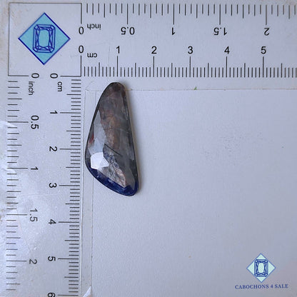 Natural Blue Sapphire Gemstone  Fancy Rose Cut 31*13*4mm from Myanmar available for sale