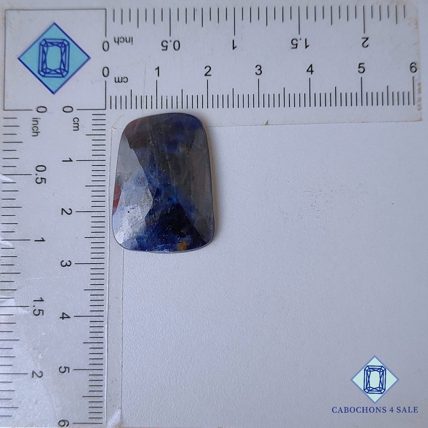 Natural Blue Sapphire Gemstone  Fancy Rose Cut 27*19*4mm from Myanmar available for sale