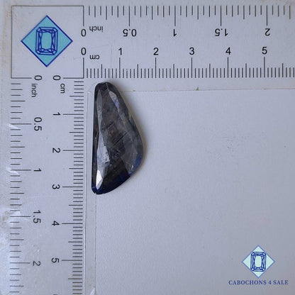 Natural Blue Sapphire Gemstone  Fancy Rose Cut 30*12*4mm from Myanmar available for sale