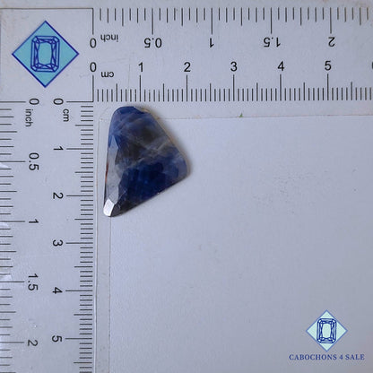 Natural Blue Sapphire Gemstone  Fancy Rose Cut 24*17*3mm from Myanmar available for sale