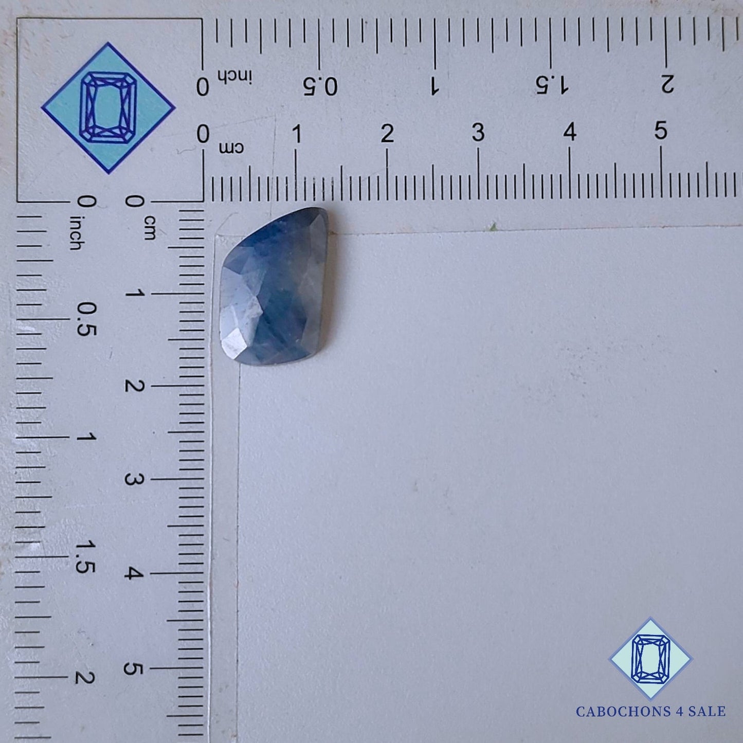 Natural Blue Sapphire Gemstone  Fancy Rose Cut 17*11*3mm from Myanmar available for sale