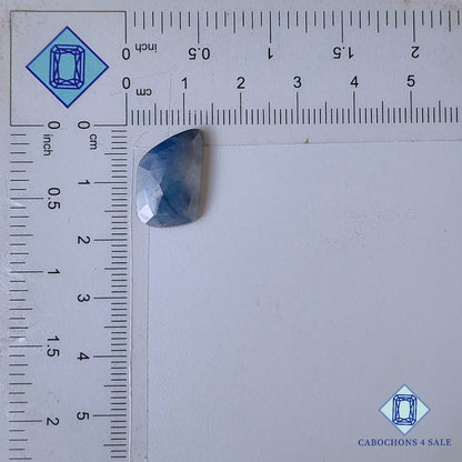 Natural Blue Sapphire Gemstone  Fancy Rose Cut 17*11*3mm from Myanmar available for sale