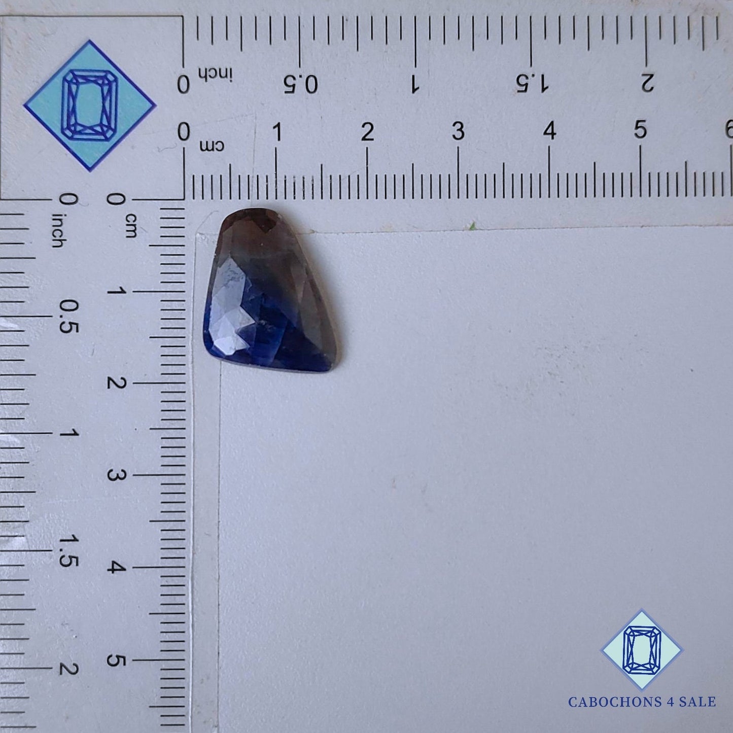 Natural Blue Sapphire Gemstone  Fancy Rose Cut 17*14*3mm from Myanmar available for sale