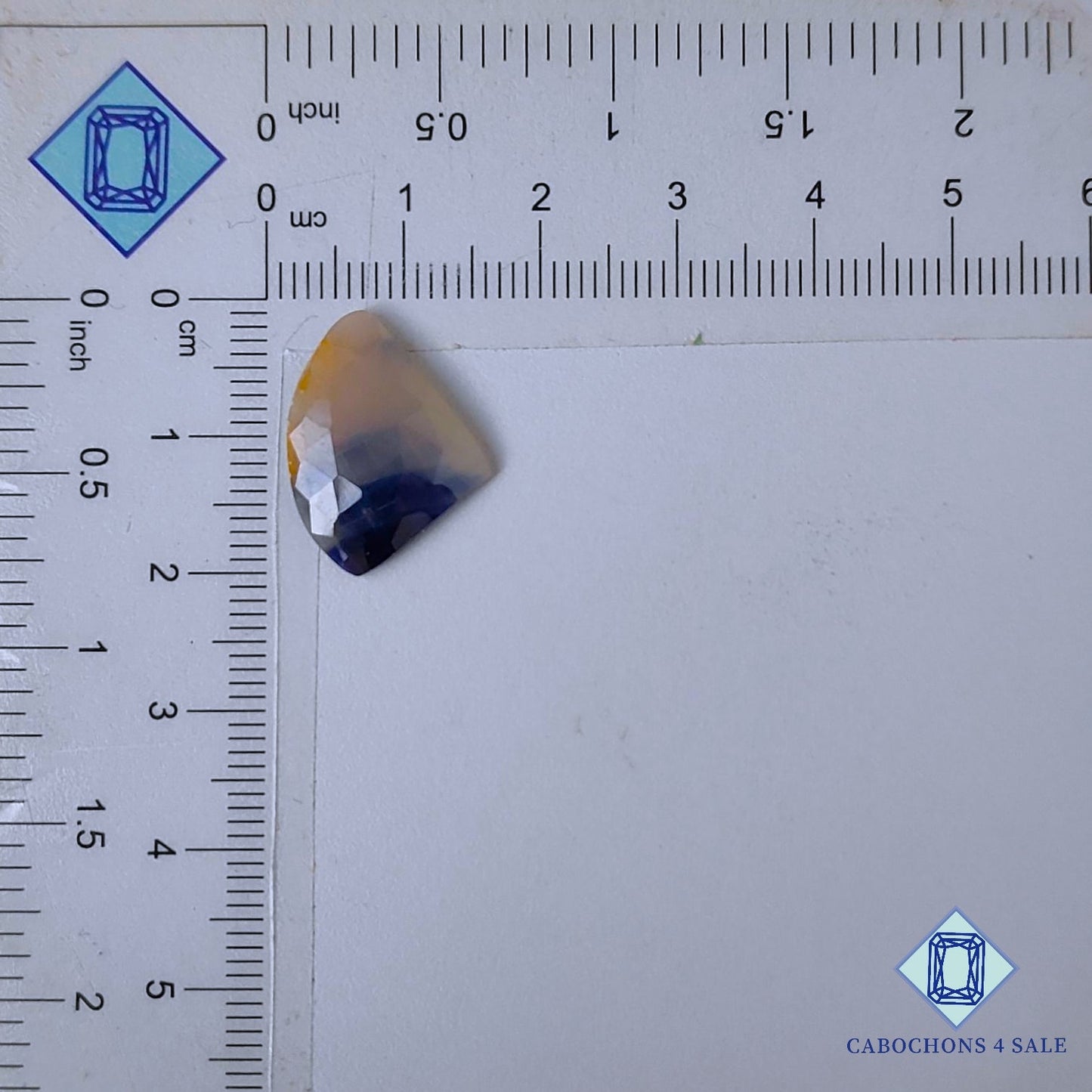 Natural Blue Sapphire Gemstone  Fancy Rose Cut 19*14*3mm from Myanmar available for sale