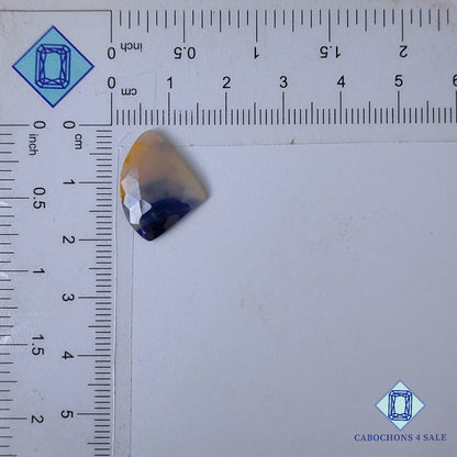 Natural Blue Sapphire Gemstone  Fancy Rose Cut 19*14*3mm from Myanmar available for sale