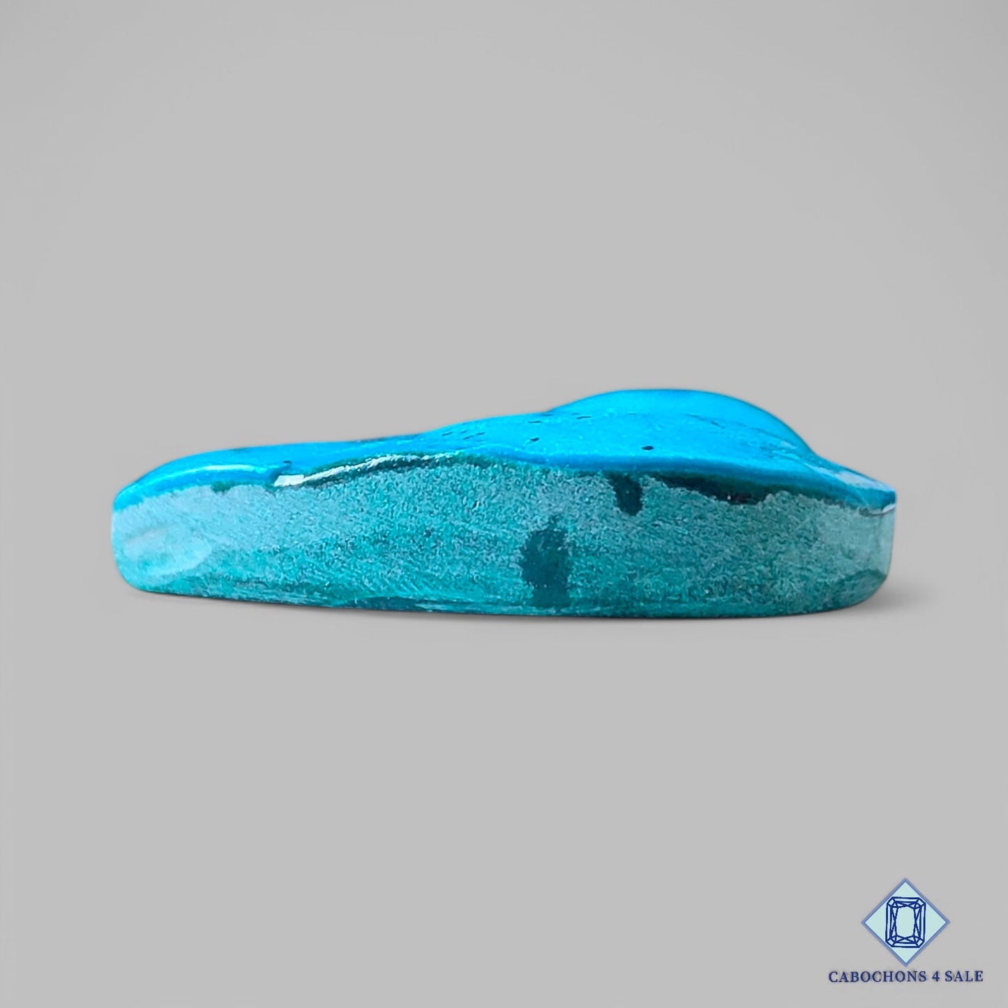 Natural Botryoidal Malachite Chrysocolla Gemstone Pear Druzy 34*23*8mm from Democratic Republic of the Congo (DRC) available for sale